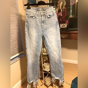 Seven High Waisted Kick Jeans